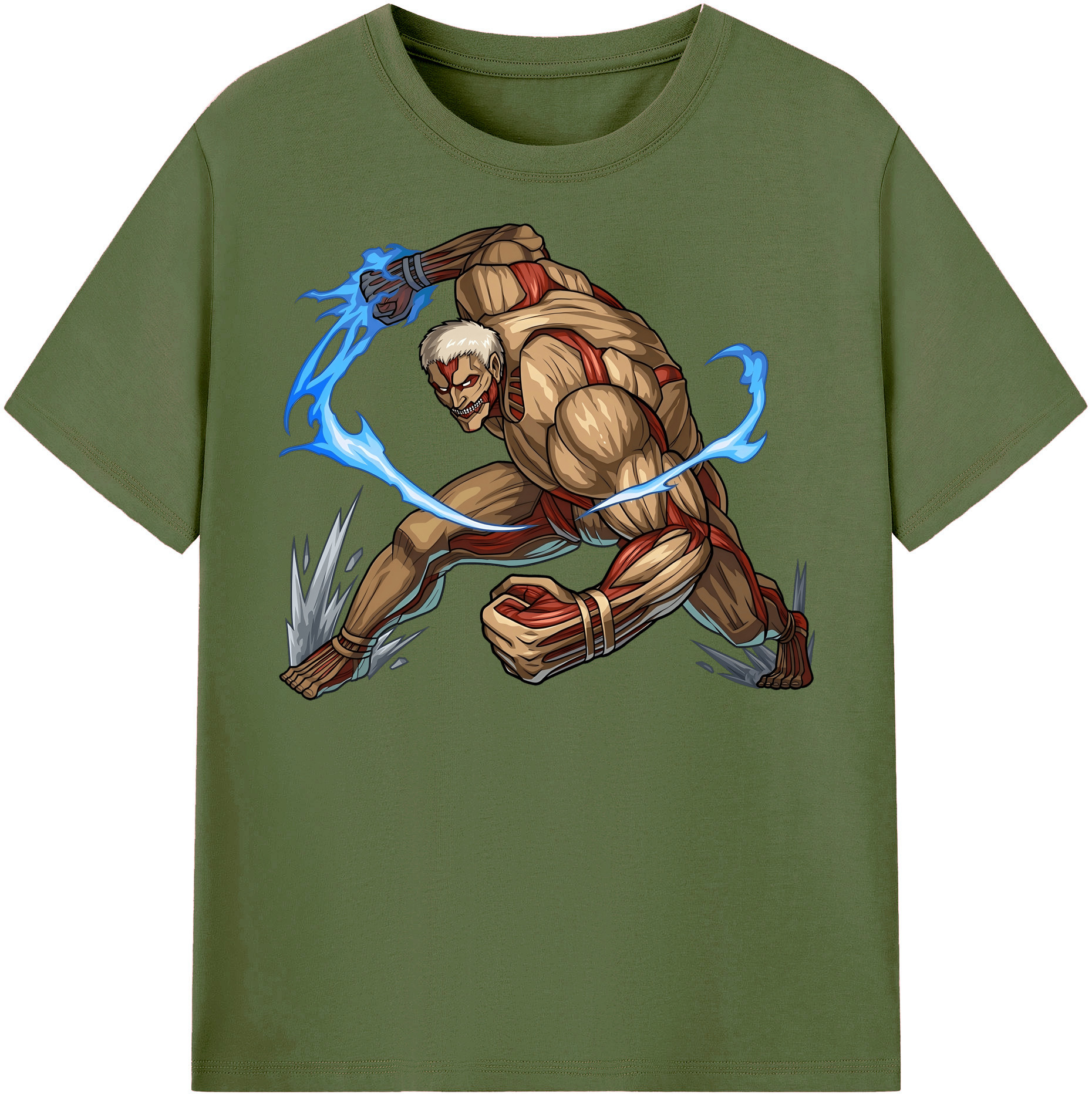 （画像用） 進撃の巨人 Attack on Titan 綿100％半袖Tシャツ（フロントプリント）